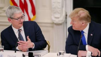 被歐盟重罰170億美元后，特朗普爆料蘋果CEO庫(kù)克打電話向自己求助